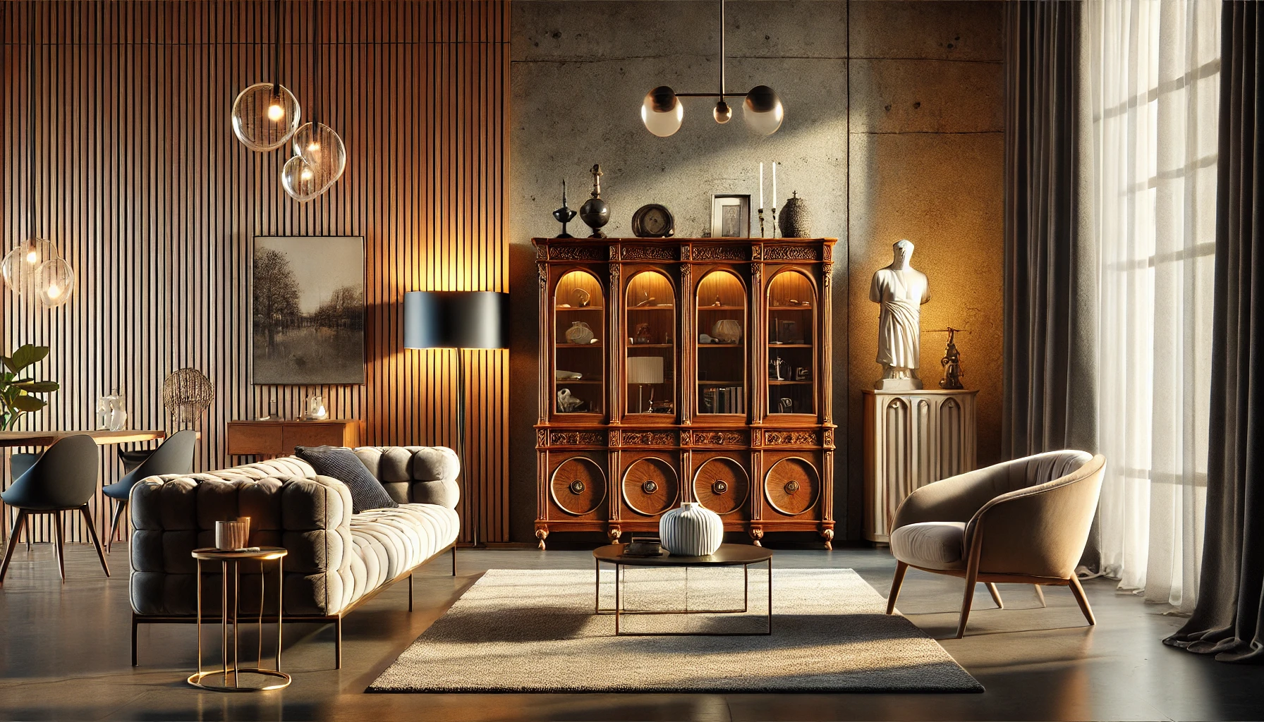 Intégrer des Meubles Anciens dans un Intérieur Moderne : Harmonie entre ...