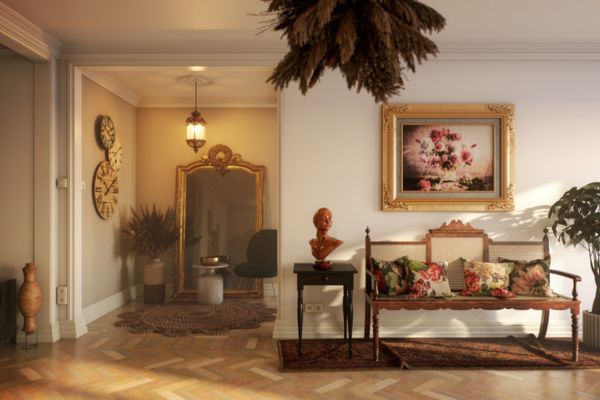 Elegant vintage living room