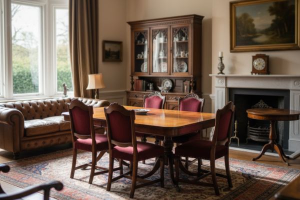 Elegante soggiorno antico