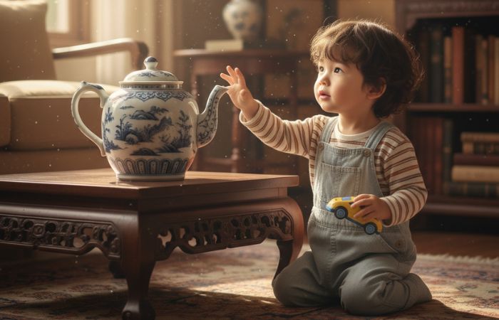 Antiquariato e bambini: come proteggere oggetti e famiglia