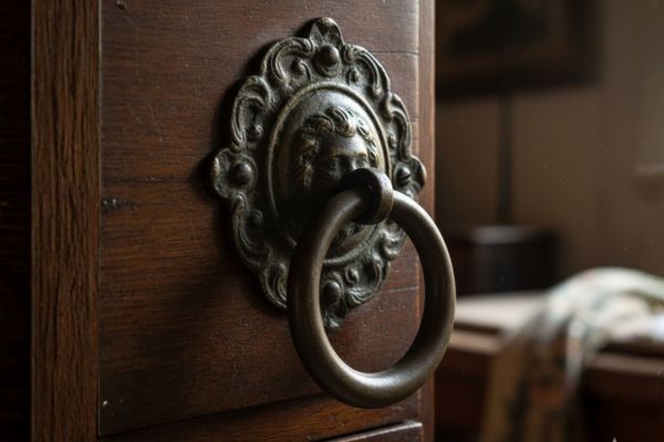 maniglia antica autentica